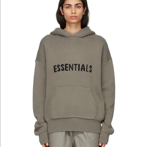 Nwt Fear Of God Essentials Taupe Knit 